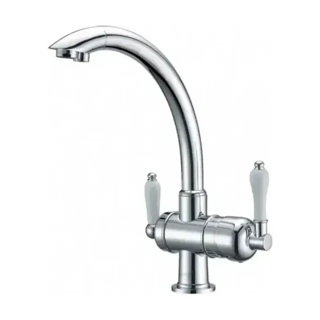 Смеситель Zorg Sanitary для кухни с функцией подключения фильтра хром ZR 327