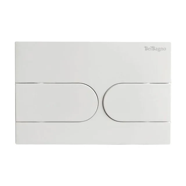 Кнопка смыва BelBagno BB-11-BL, белый глянец