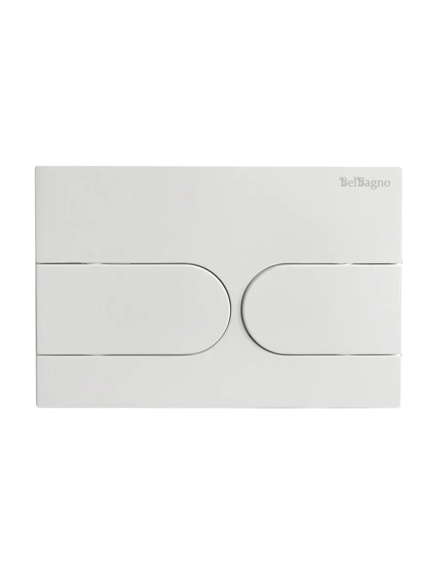 Кнопка смыва BelBagno BB-11-BL, белый глянец