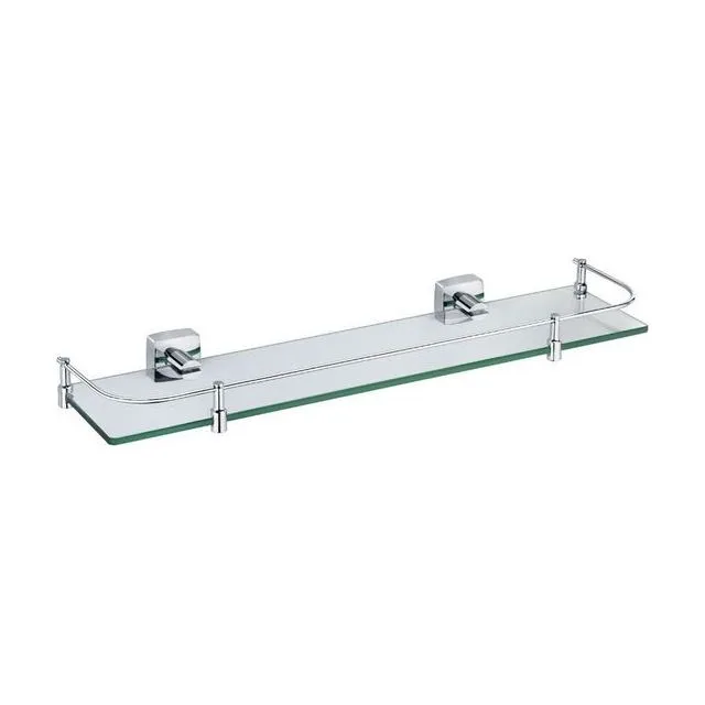 Полка стеклянная с ограничителем Fixsen Kvadro FX-61303B