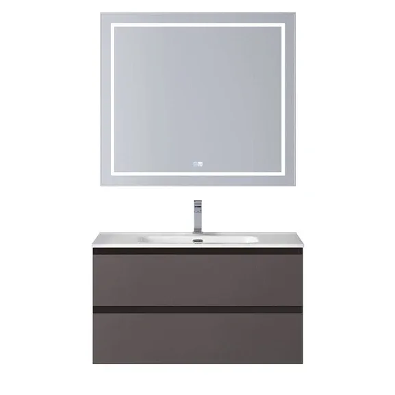 Комплект мебели BelBagno Крафт (Kraft) 100 темно-серый матовый (раковина BB1000ETL)
