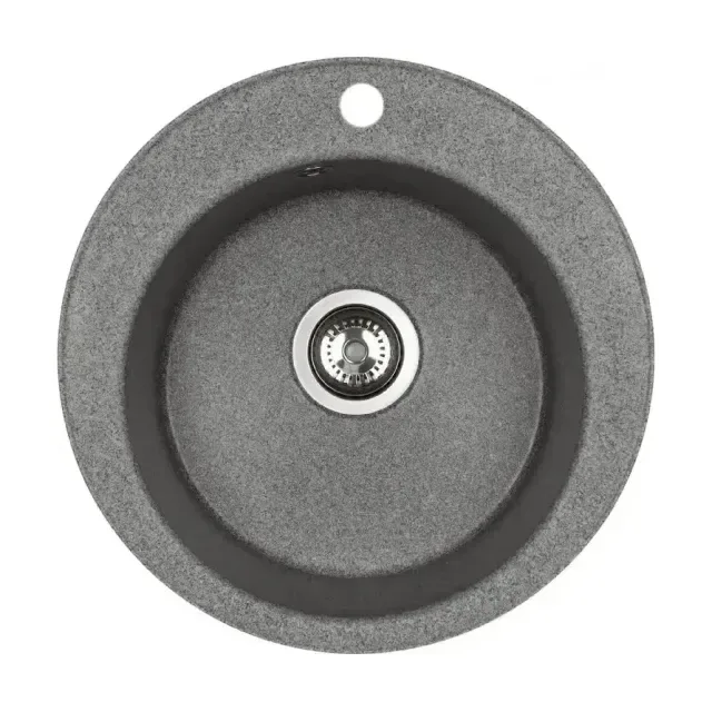 Мойка для кухни AQUATON Шелли круглая серый 1A734732SS230