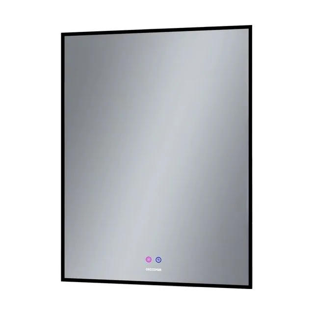 Зеркало PRAGMA-норма BLACK (600*800*45) LED с сенсорным выключателем и подогревом