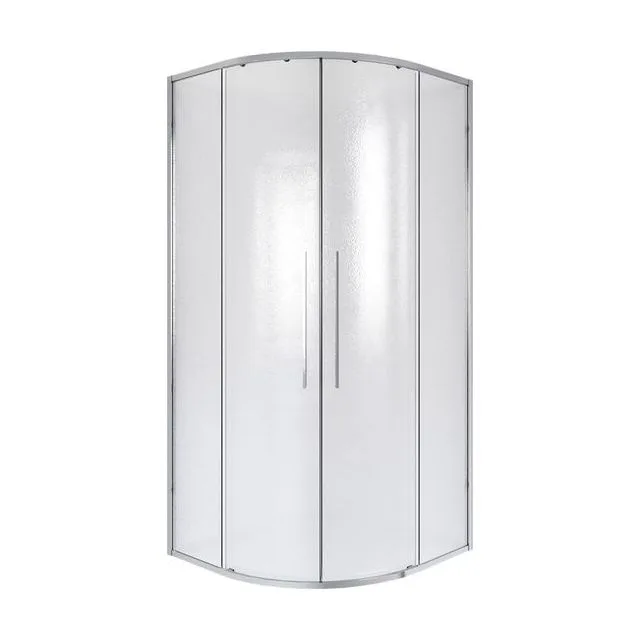 Душевое ограждение Niagara Nova NG-3627-34 (100х100х195) Угловая, хром,двери раздвижные,стекло шиншилла