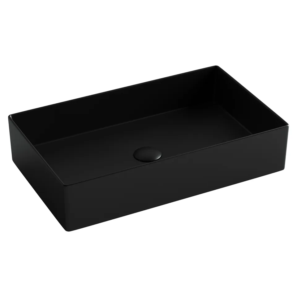 Раковина из сантехнического фарфора Ceramica Nova Элемент (Element) 60 см CN6070MB накладная цвет черный матовый
