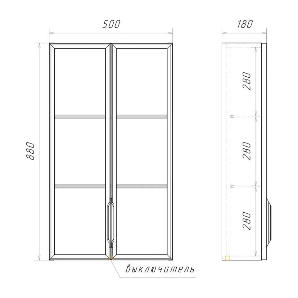 Шкаф подвесной Comforty Онега 50 белый матовый
