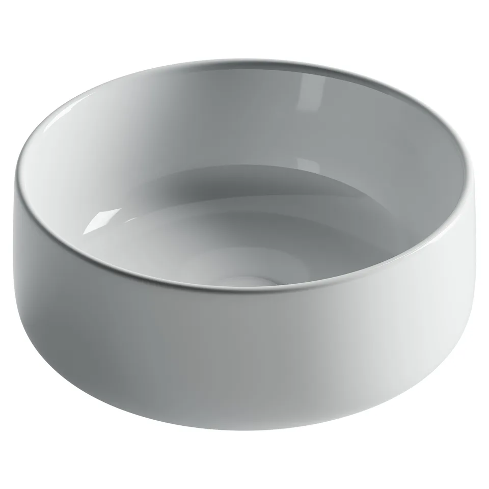 Раковина из сантехнического фарфора Ceramica Nova Элемент (Element) 36 см CN5047 накладная цвет белый
