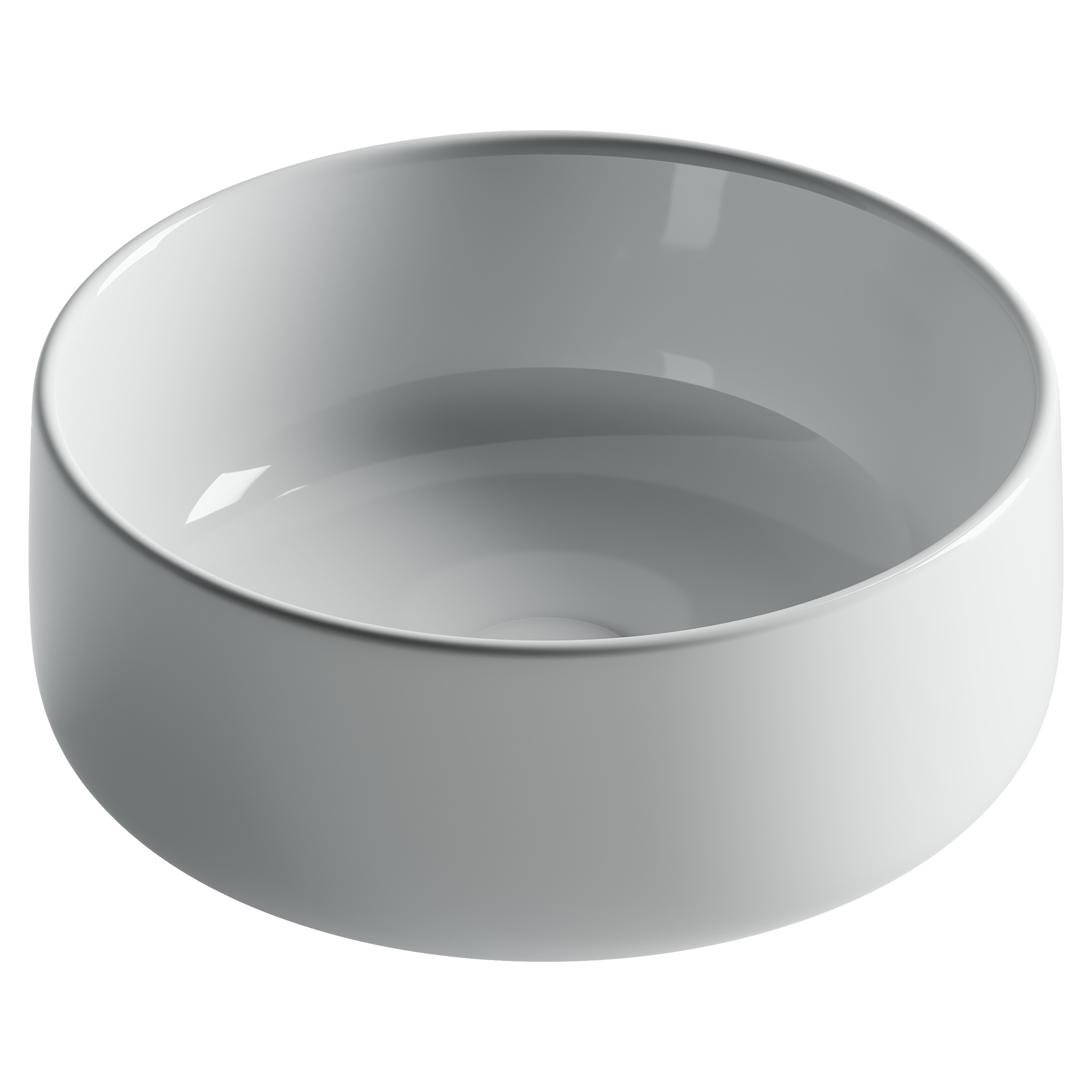 Раковина из сантехнического фарфора Ceramica Nova Элемент (Element) 36 см CN5047 накладная цвет белый