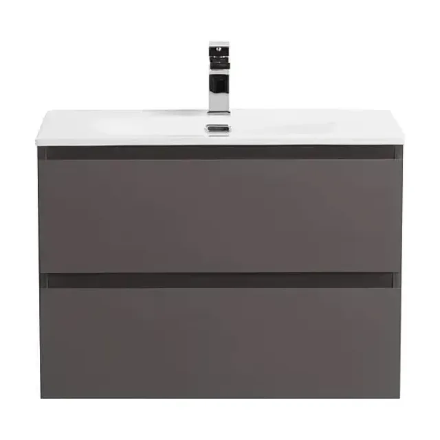 Тумба с раковиной BelBagno Крафт (Kraft) 60 темно-серая матовая (раковина BB-8099-60)