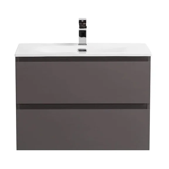 Тумба с раковиной BelBagno Крафт (Kraft) 60 темно-серая матовая (раковина BB-8099-60)