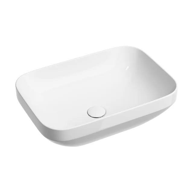 Раковина из сантехнического фарфора Ceramica Nova Элемент (Element) 50 см CN6055 накладная цвет белый