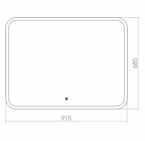 Зеркало Silver Mirrors Стив 91,5*68,5 с Led-подсветкой сенсорный выключатель