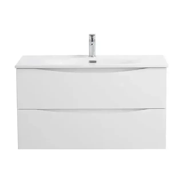 Тумба с раковиной BelBagno Marino-Cer-N 80 белый глянец