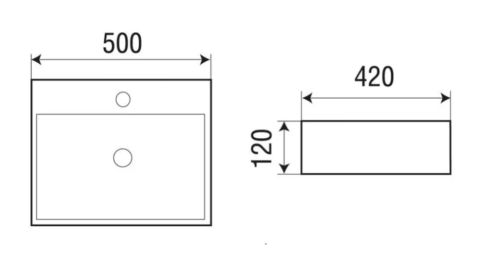 Накладная раковина WeltWasser Elbach 21733 MB 50*42 черная матовая