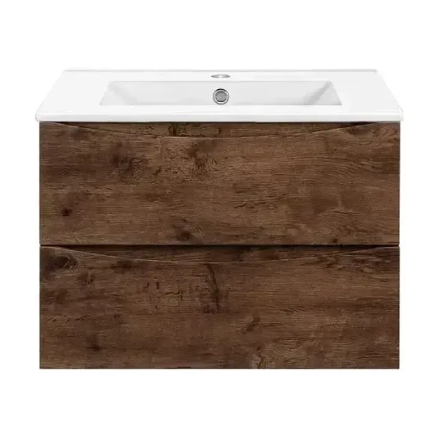 Тумба с раковиной Vincea Миа (Mia) Слим (Slim) 60 темный дуб