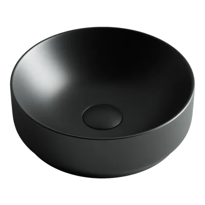 Раковина из сантехнического фарфора Ceramica Nova Элемент (Element) 36 см CN6007 накладная цвет черный матовый