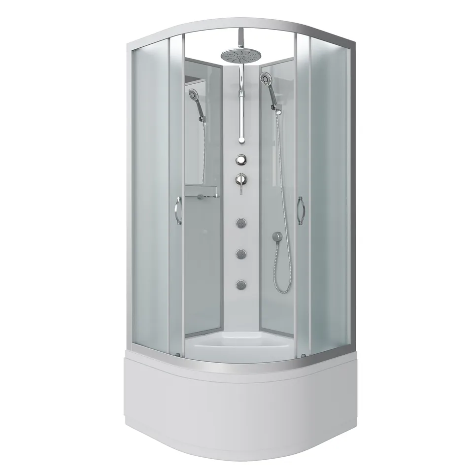 Душевая кабина Niagara Classic NG-2308-14BKTG (90х90х210) высокий поддон(40см),стекло матовое,4 места