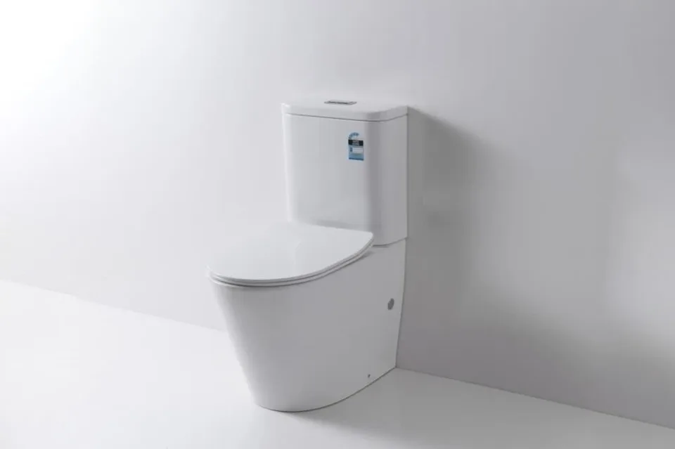Унитаз-компакт Esbano Alagon 61*36 White безободковый с крышкой-сиденьем микролифт Slim