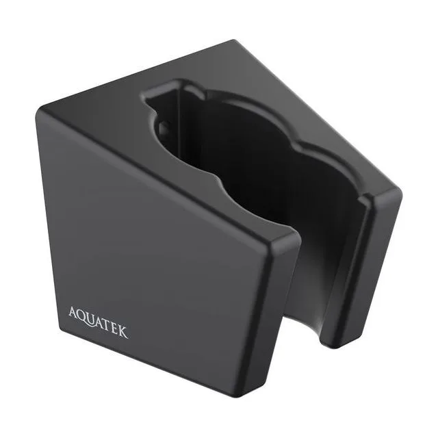 Держатель ручного душа AQUATEK, матовый черный AQ2402MB