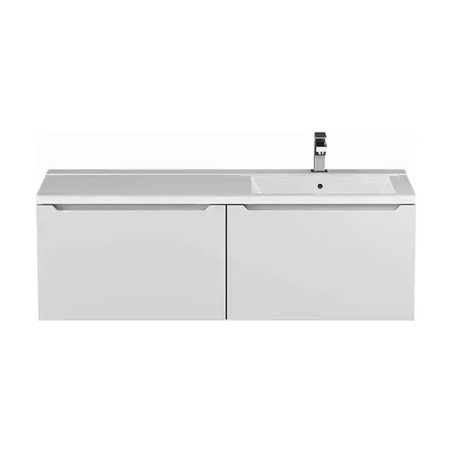 Тумба с раковиной Uperwood Tanos 120 белая R, подвесная