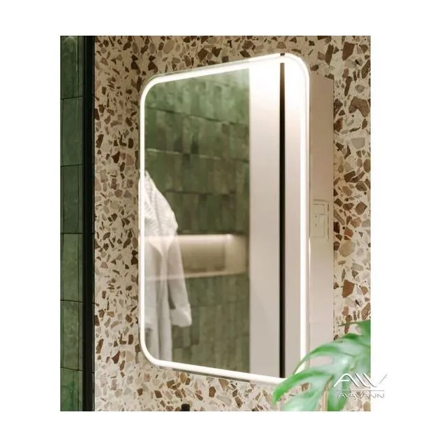 Зеркало-шкаф Alavann Lana 55 см СШН-57-0550-01 белый