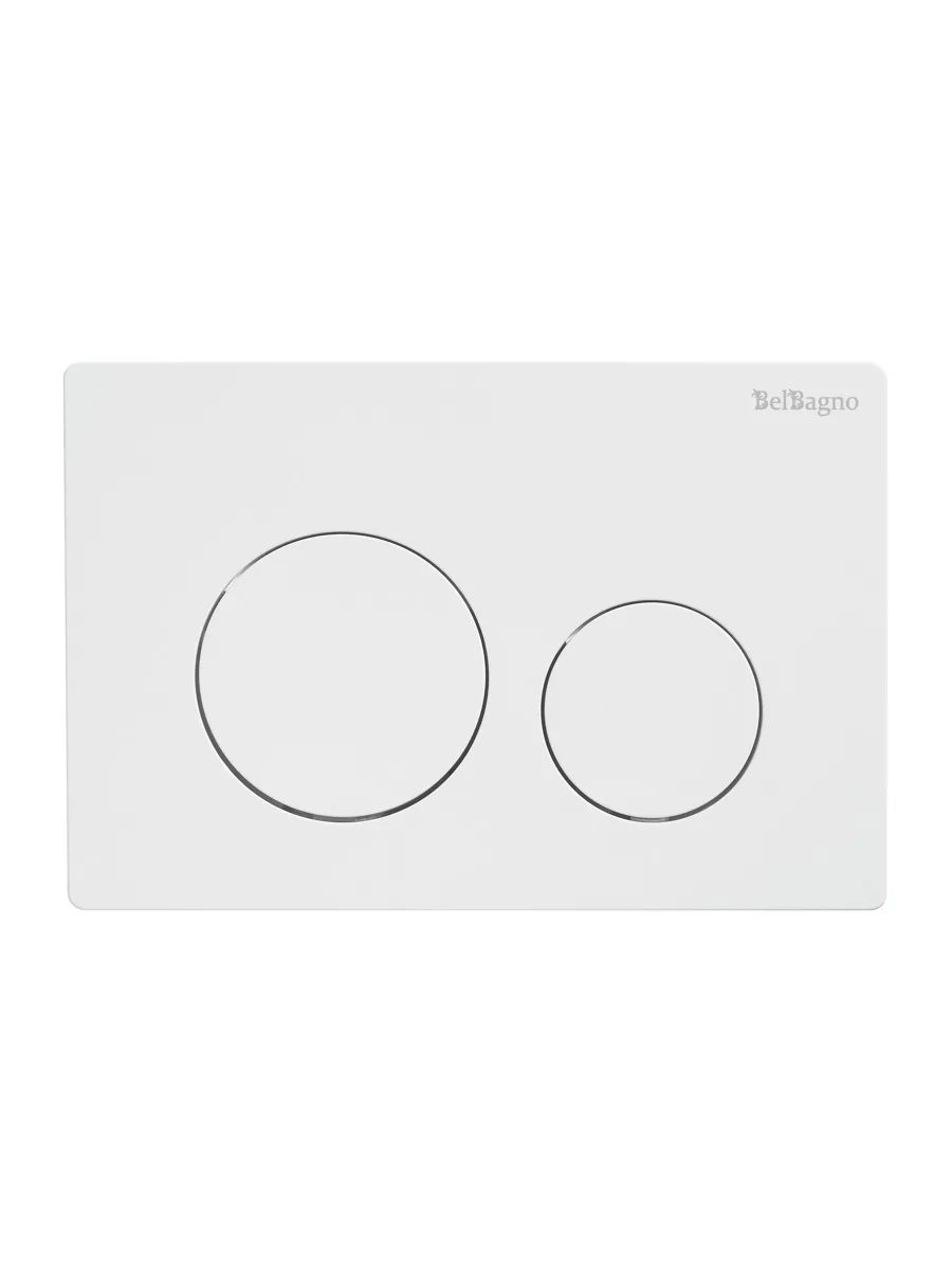 Кнопка смыва BelBagno BB-03C-BL, белый глянец