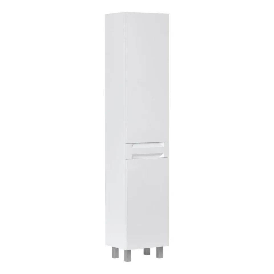 Пенал Equil Корнер/Corner 40 L/R напольный, глянцевый белый