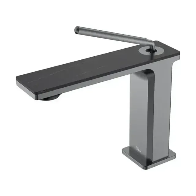 Смеситель Black & White Gravity 7105GM для раковины оружейная сталь