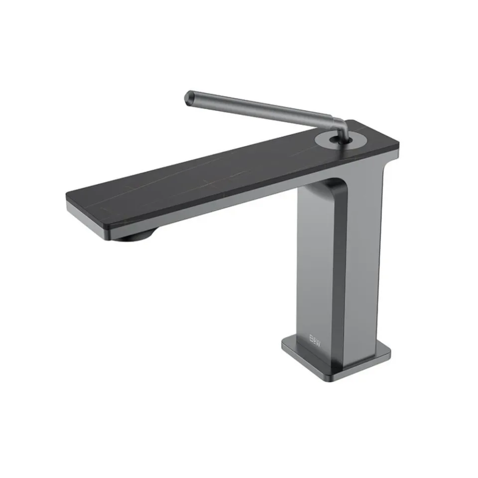 Смеситель Black & White Gravity 7105GM для раковины оружейная сталь