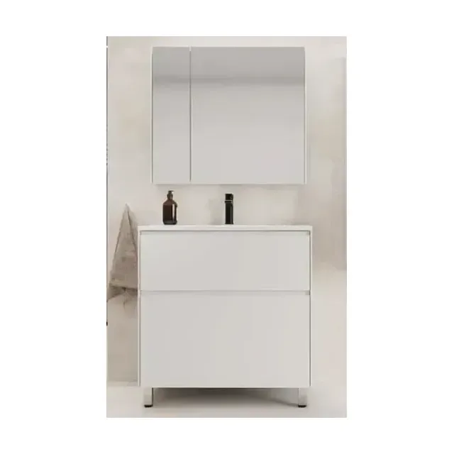 Комплект мебели Style Line Лима 80 напольный белый матовый
