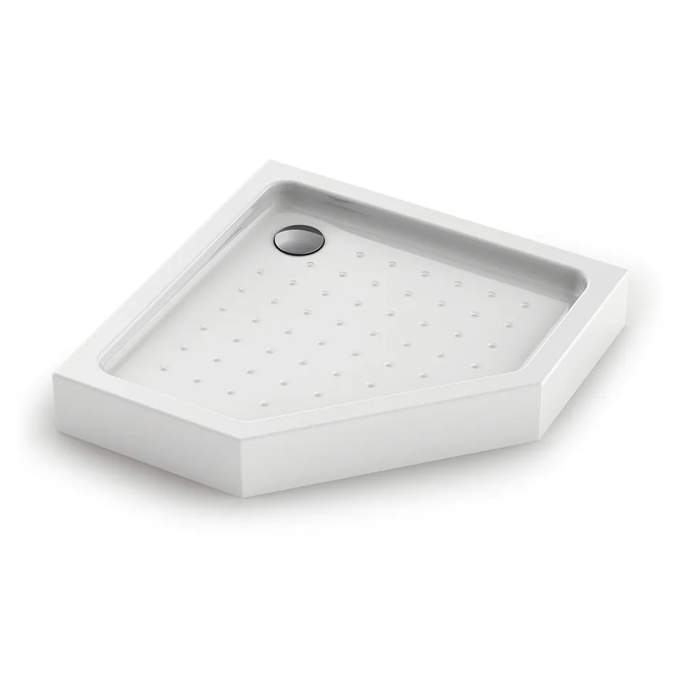 Душевой поддон Veconi TZ-53 80×80×15 см пятиугольный TZ53-80-C5