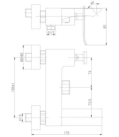Смеситель Lemark Contest LM5814CW для ванны и душа хром/белый