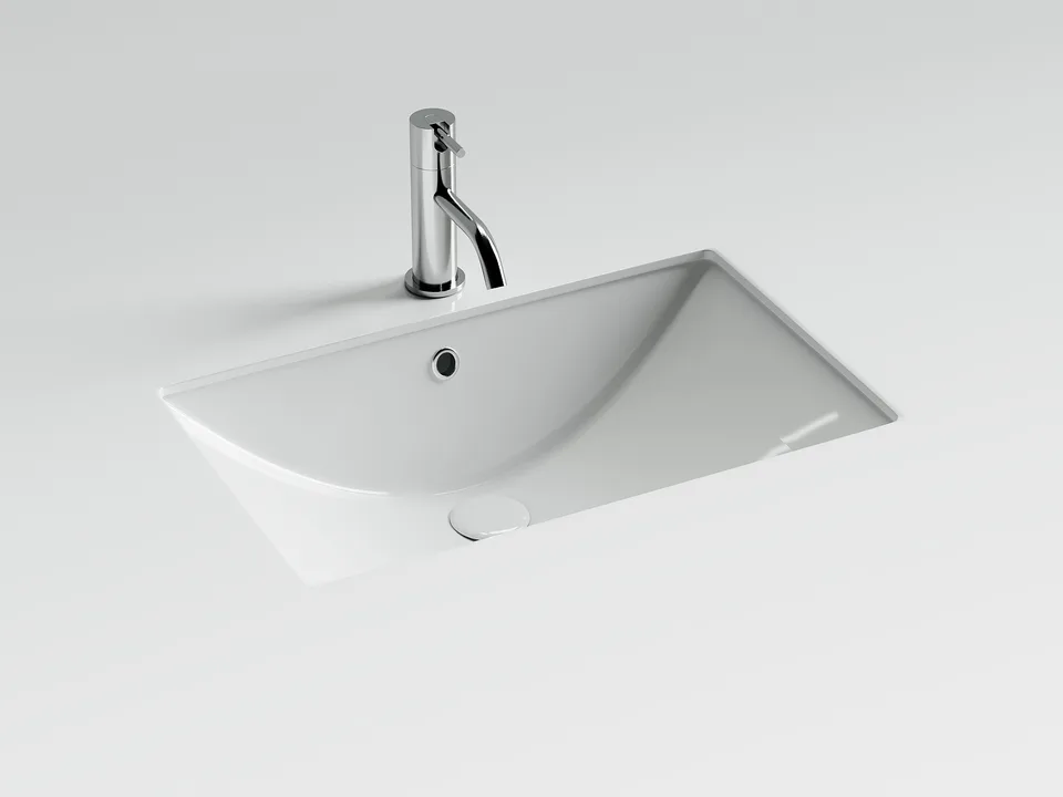 Раковина из сантехнического фарфора Ceramica Nova Эра (Era) 60 см CN6082 встраиваемая цвет белый