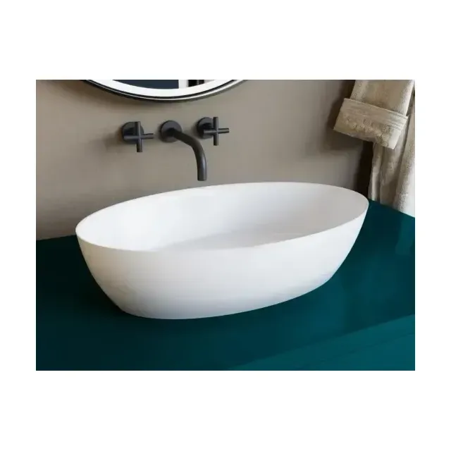 Накладная раковина Salini Alda 01 S-Stone 58*35 белая матовая