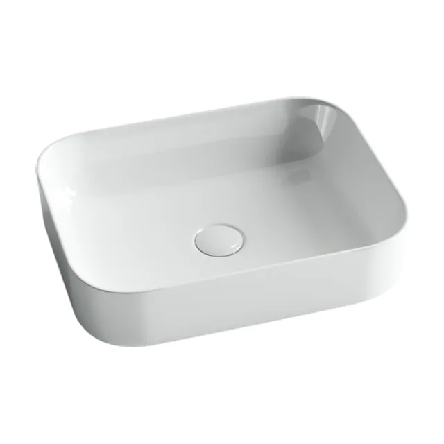 Раковина из сантехнического фарфора Ceramica Nova Элемент (Element) 50 см CN6011 накладная цвет белый