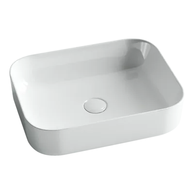 Раковина из сантехнического фарфора Ceramica Nova Элемент (Element) 50 см CN6011 накладная цвет белый