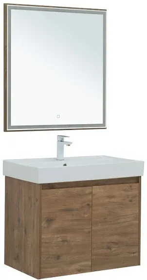 Комплект мебели Aquanet Nova Lite 75 дуб рустикальный (2 дверцы) (раковина Латина 75)