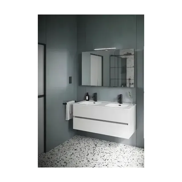 Комплект мебели Sancos Urban 120 белый глянцевый, двойная раковина