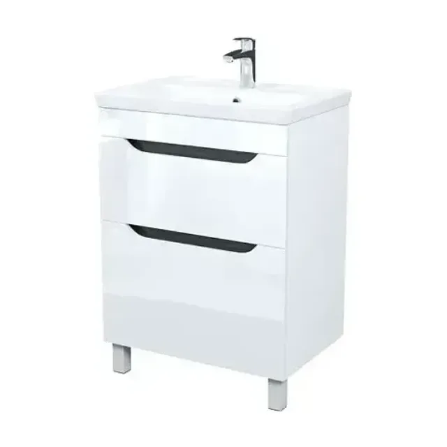Тумба с раковиной IDDIS Рэй (Ray) 60 см, белая