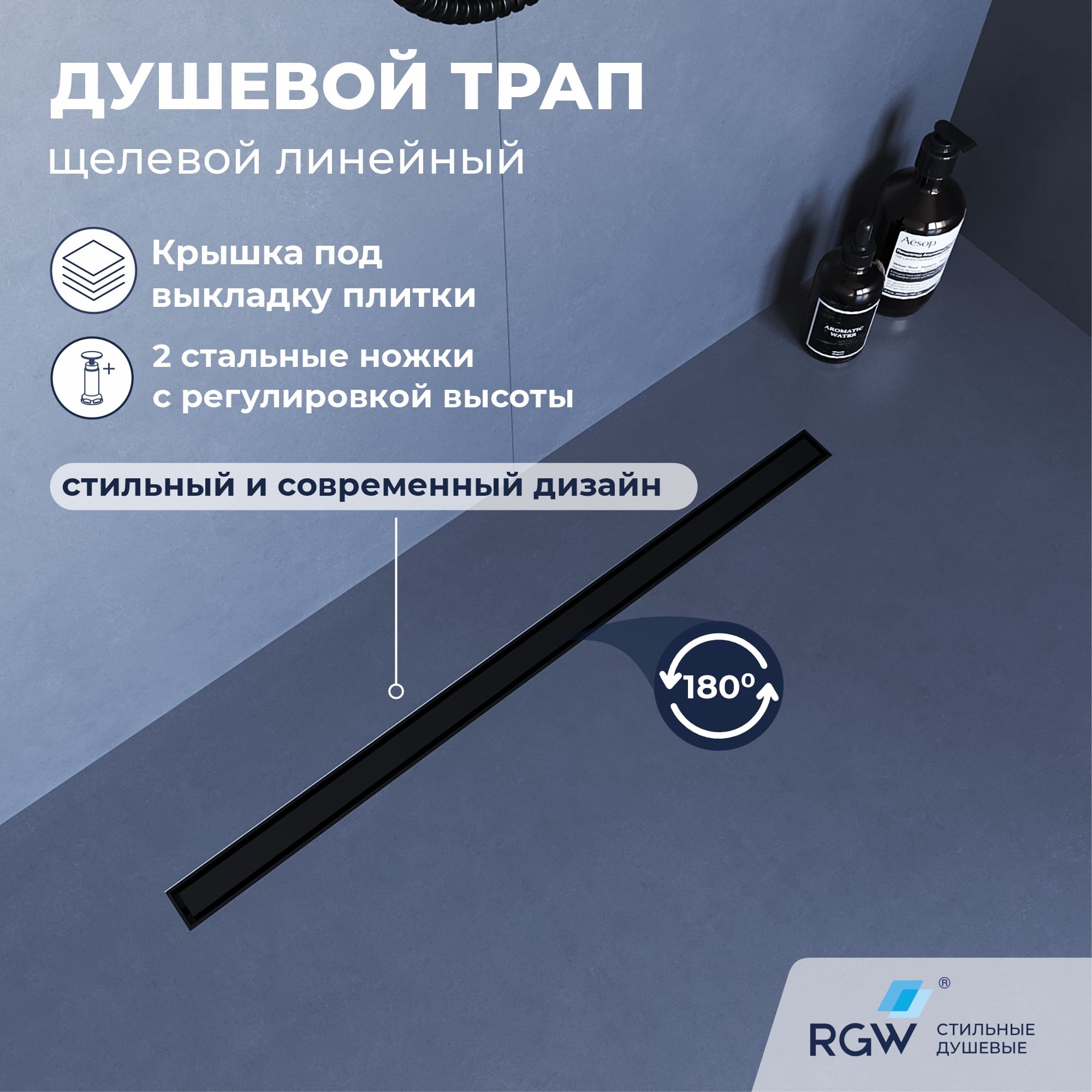 Душевой трап RGW SDR-51B — арт. 76215160-04