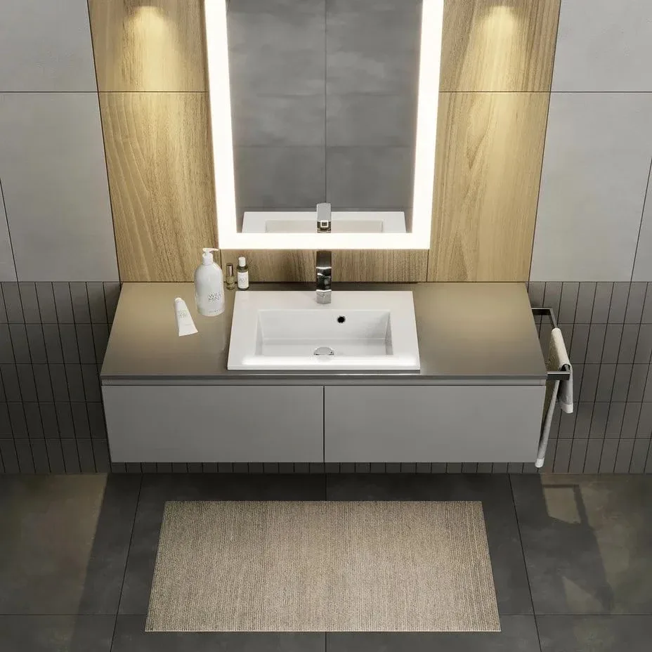 Встраиваемая раковина Uperwood Aurora 51*36 белая глянцевая