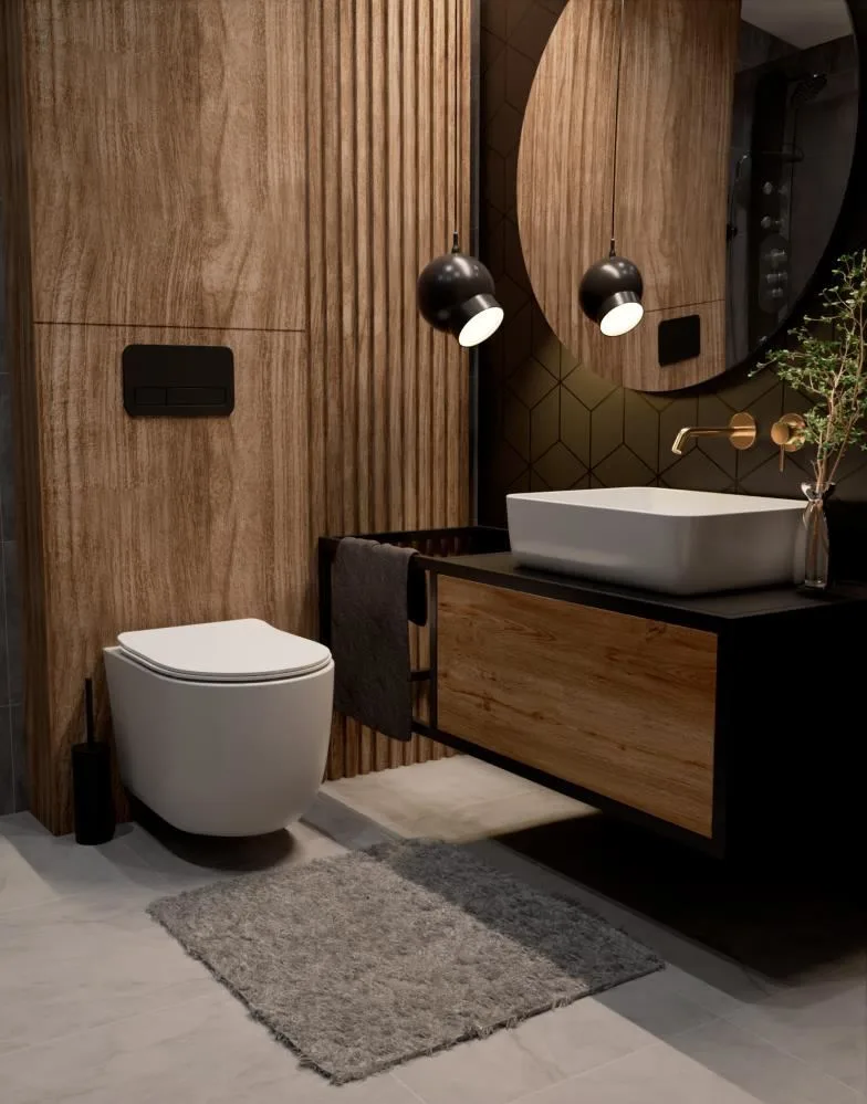 AQM6215GG Siena Смеситель для раковины 180 мм, настен., на 2 отв., комплект, золото