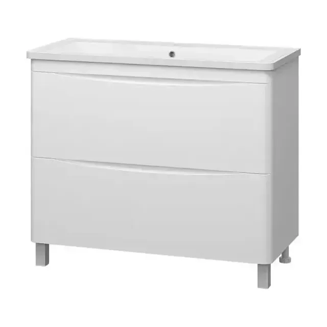 Тумба с раковиной Misty Атлантик 100 белая