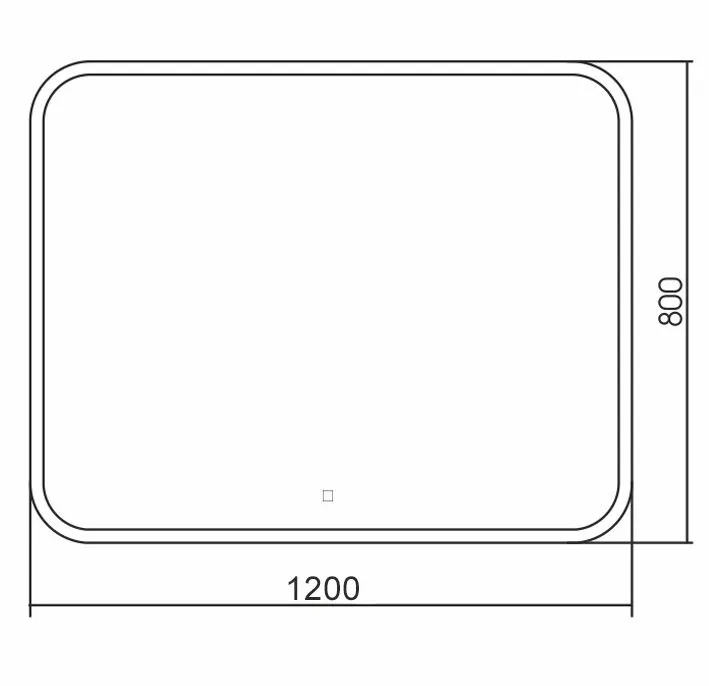 Зеркало Silver Mirrors Стив 120*80 с Led-подсветкой сенсорный выключатель