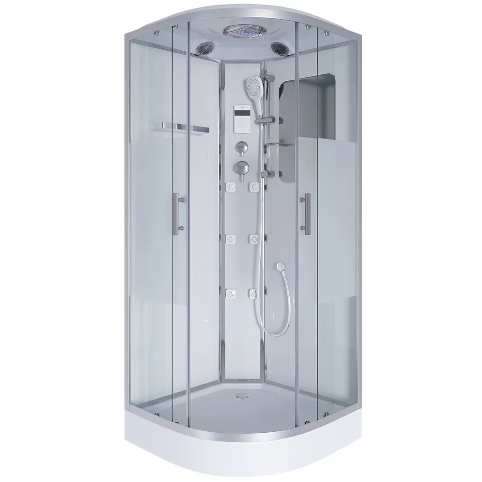 Душевая кабина Niagara Ultra NG-3012-01 (120х120х220) низкий поддон(16см),стекло матовое,4 места