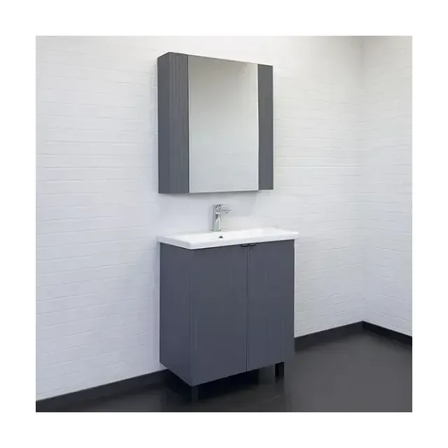 Комплект мебели Comforty Лима 70 антрацит (раковина Como 70)