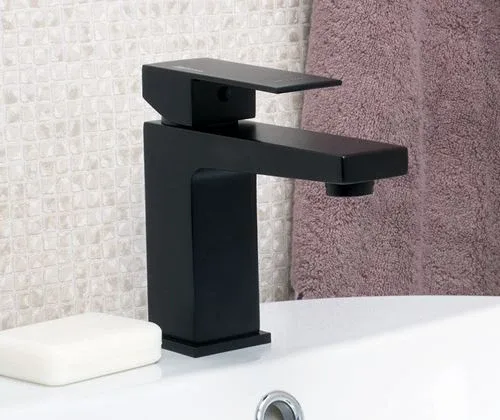 Смеситель WasserKRAFT Abens 2003 для раковины черный Soft-touch
