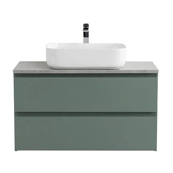 Тумба с раковиной BelBagno Крафт (Kraft) 80 еловая матовая (столешница серый глянцевый мрамор)