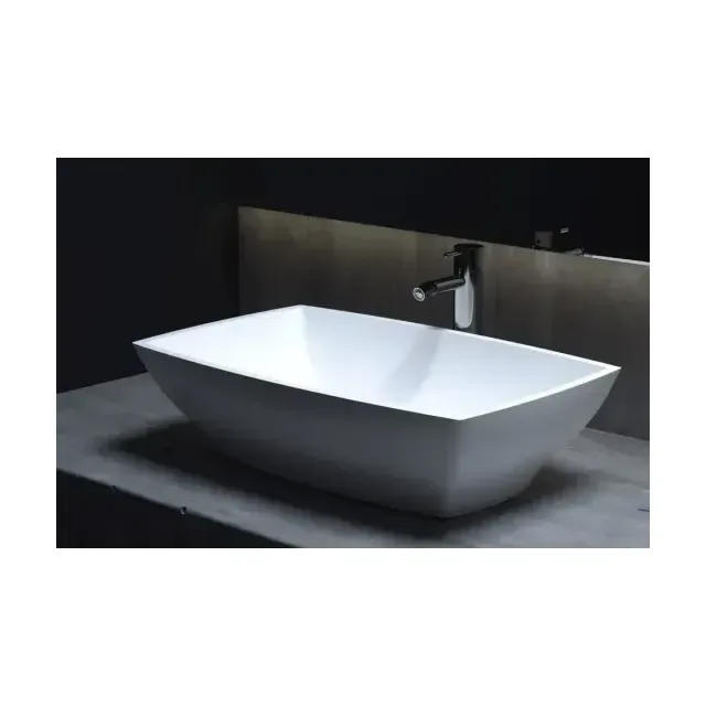 Накладная раковина Salini Gloria 04 S-Stone 60*38 белая матовая