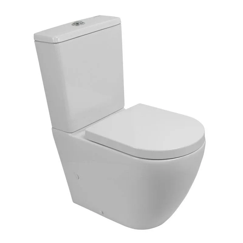 Унитаз-компакт BelBagno Сфера-Тор (Sfera-Tor) 35,5*66,5 безободковый с системой смыва "Торнадо" с крышкой-сиденьем BB865SC